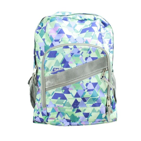 LL Bean Deluxe Book Pack 37L Print Fresh Mint Prism - Picture 1 of 12